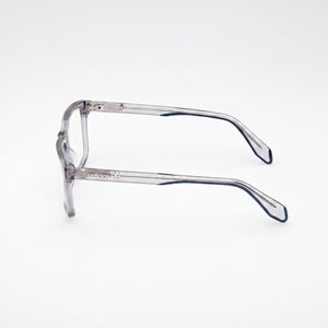Adidas Originals OR5044 Rectangle Sunglasses Men — side view, Clear Polycarbonate lens