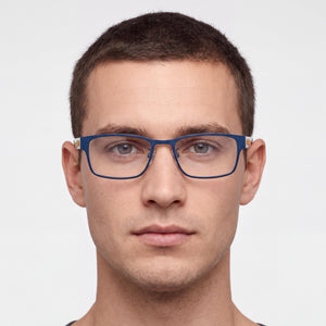 Adidas Originals OR5049 Matte Blue Eyeglasses Men — lifestyle wear, open-plan offices and shared desks