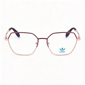 Adidas Originals OR5063 Square Eyeglasses for Women — front view, Metal