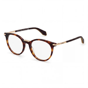 Adidas Originals Or5073 Havana Round Eyeglasses for Men, Plastic frame