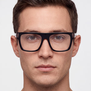 Adidas Originals Or5103 Rectangle Eyeglasses for Men — interior view, Polycarbonate demo lenses