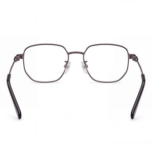 Adidas Originals Or5112-d Square Eyeglasses Men — side view, Black Metal temples
