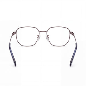 Adidas Originals Or5112-d Round Eyeglasses Men — side view, Silver Metal temples