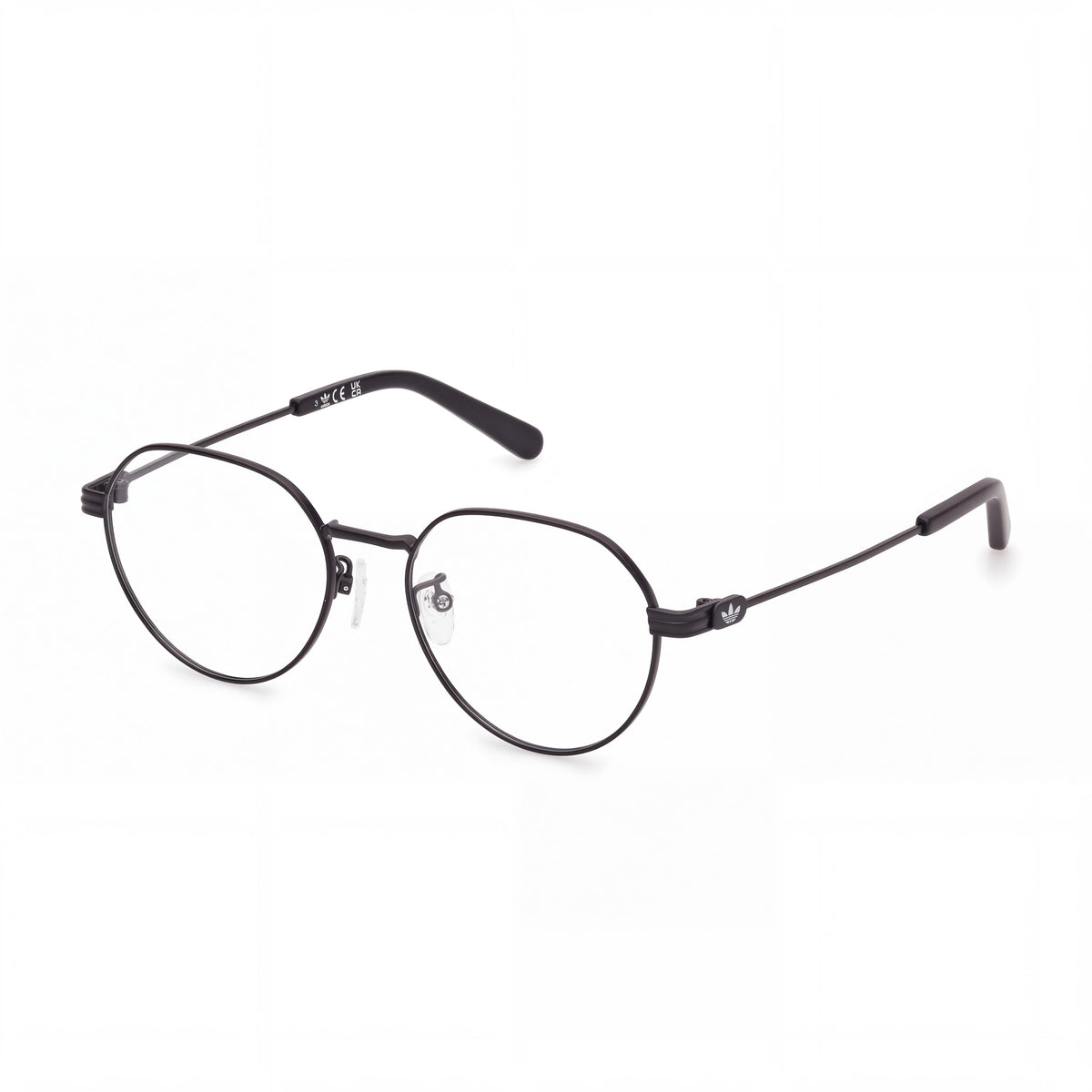 Adidas Originals Or5122-h Matte Black Round Eyeglasses Unisex, 52mm, Photo 1