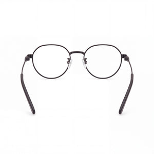 Adidas Originals Or5122-h Round Eyeglasses Unisex — side view, Matte Black Metal temples
