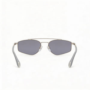 Adidas Rectangle Sunglasses Unisex — side view, Non-Polarized Smoke Mirror lens