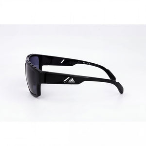 Adidas Sp0008 Rectangle Sunglasses Men — side view, Non-Polarized Smoke lens