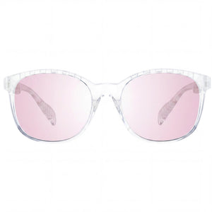 Adidas SP0011 Oval Sunglasses Unisex — front view, Plastic frame