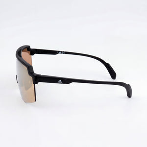 Adidas SP001801G00 Shield Sunglasses Unisex — side view, Non-Polarized Brown Mirror lens