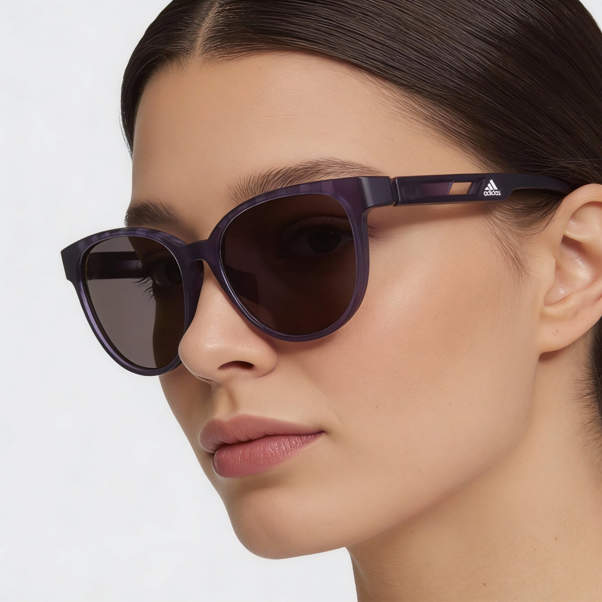 Adidas Sp0021 Matte Violet Oval Sunglasses for Women, 55mm, Photo 4