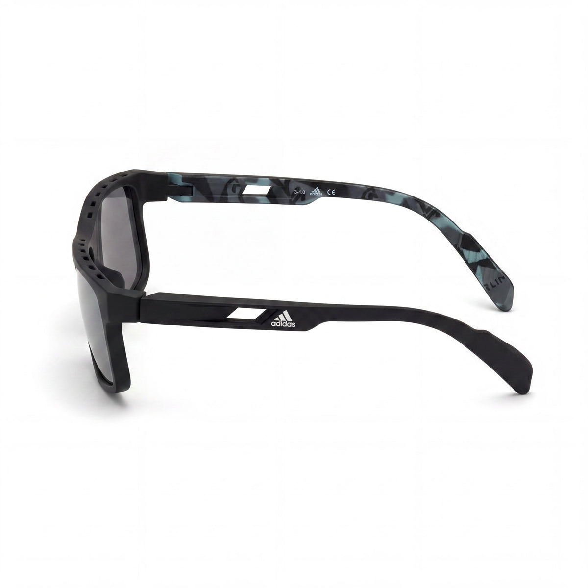 Adidas SP002302C58 Matt Black Grey Rectangle Sunglasses for Men, 51mm, Photo 3