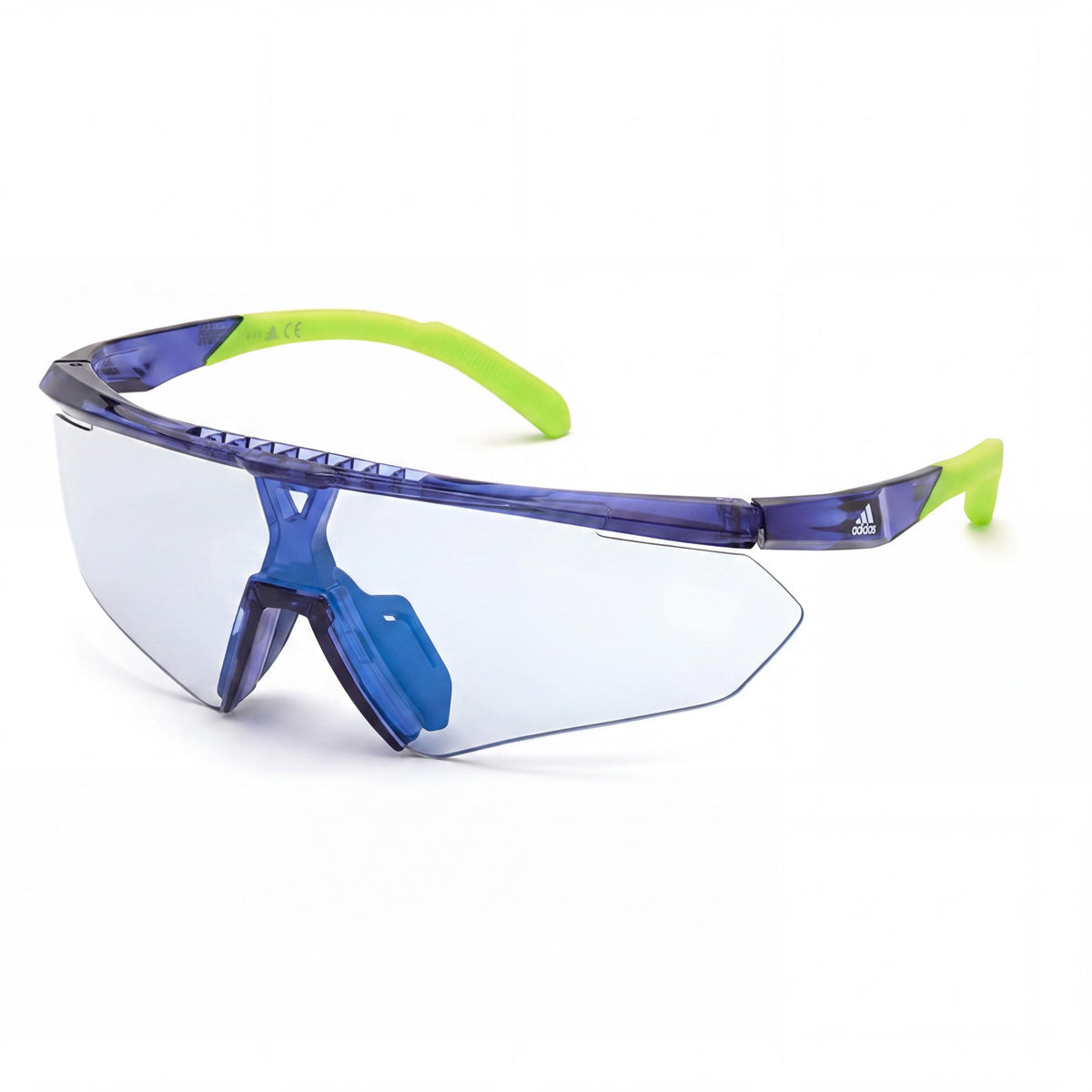 Gafas de sol unisex Adidas Contemporary de escudo azul mate, Photo 1