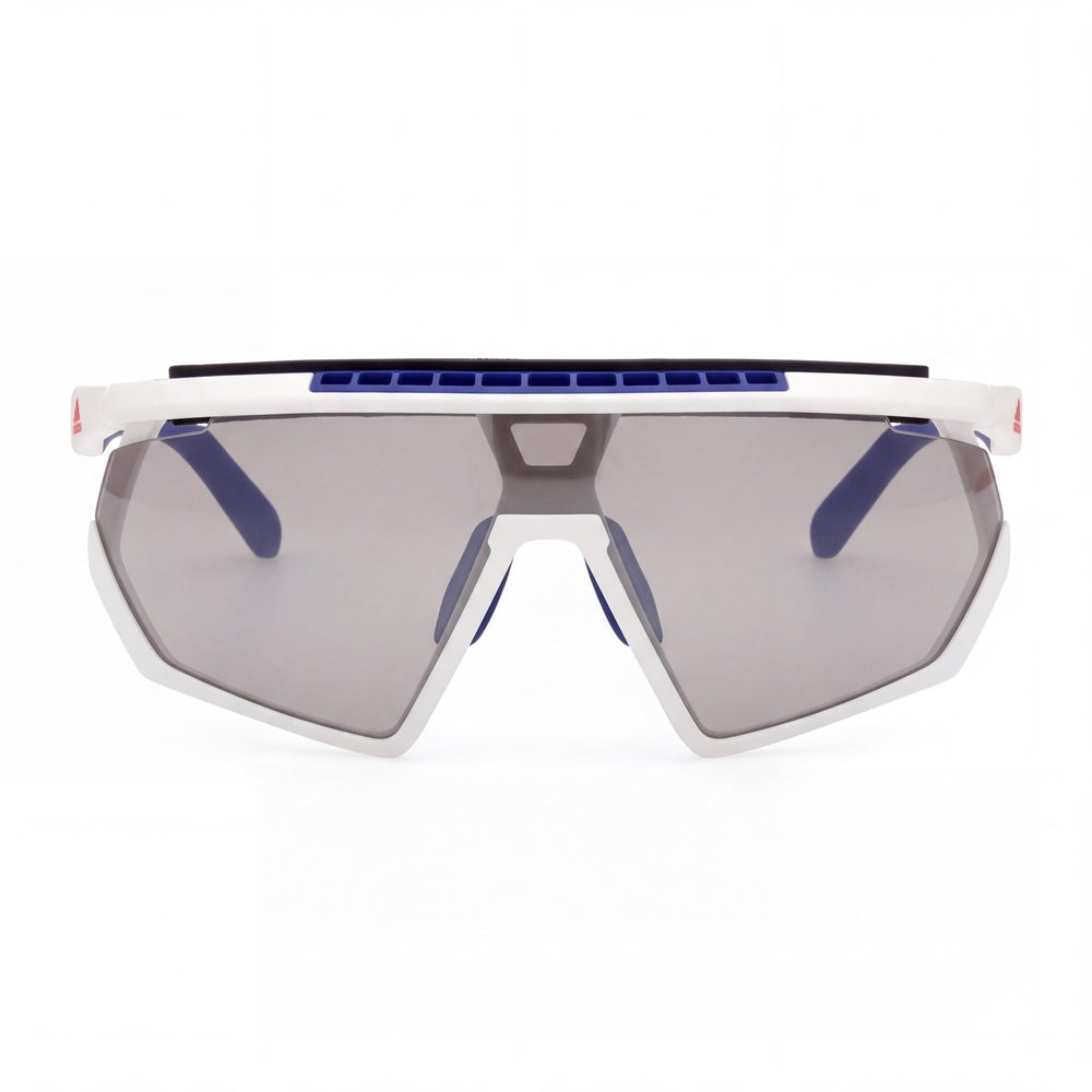 Adidas SP0029-H Shield Sunglasses for Men — front view, Plastic frame