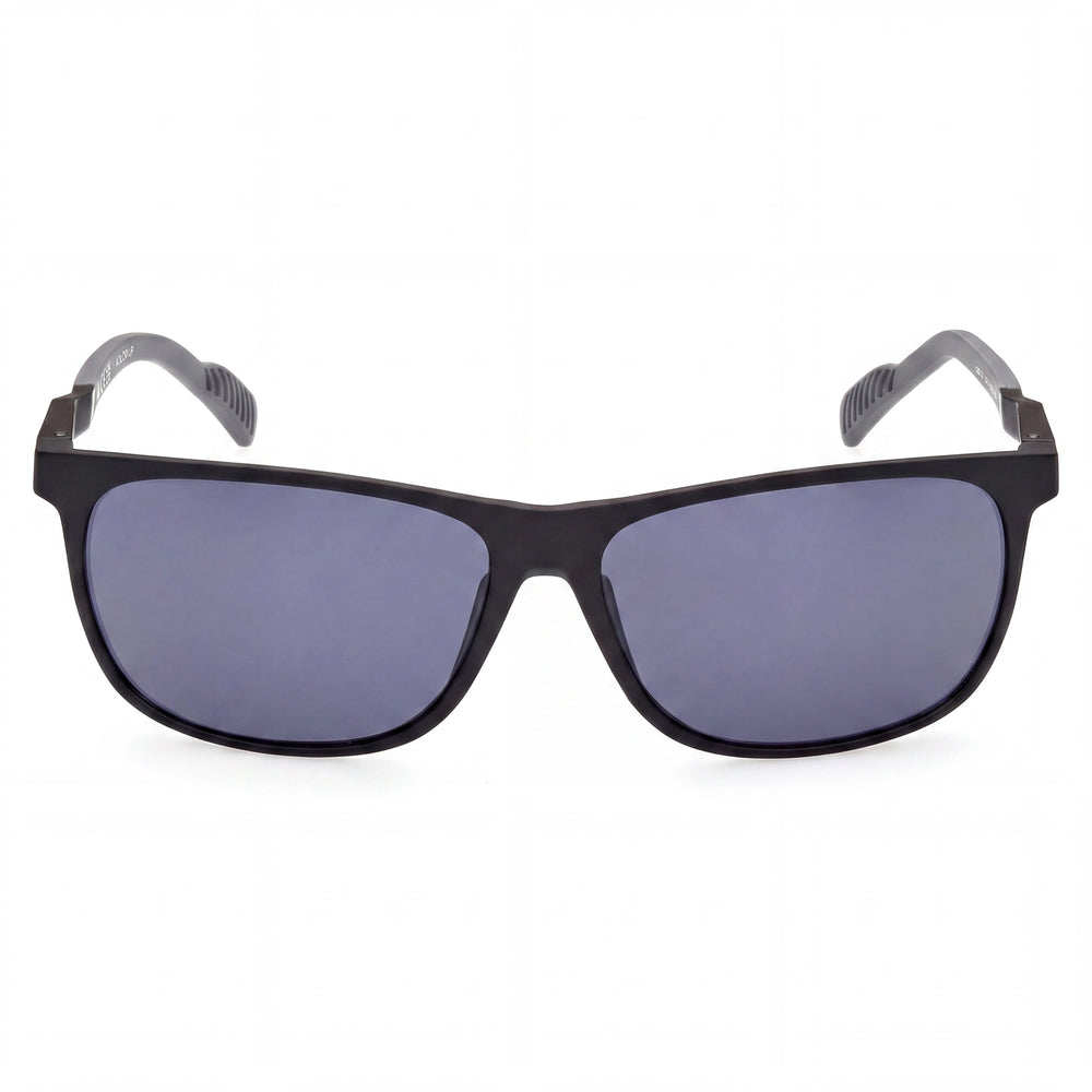 Adidas Sp0061 Men’s Sunglasses Matte Black Smoke Grey Acetate Frame Smoke Lens UV Protection 62-14-130