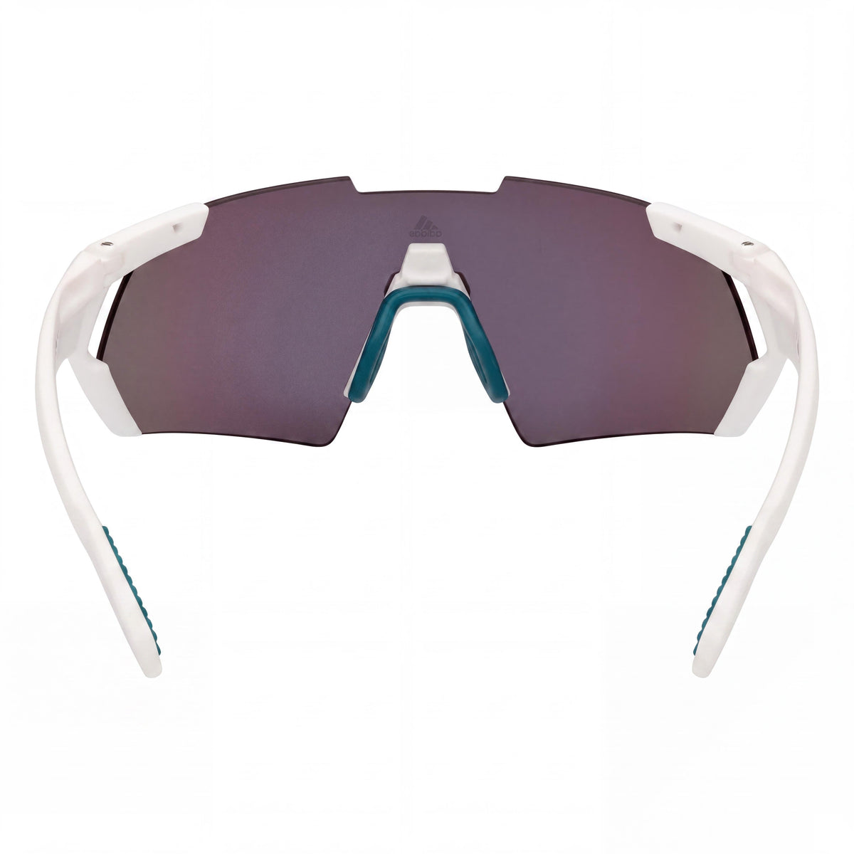 Gafas de Sol adidas SP0064 Modernas para Hombre, Montura Inyectada Blanca, Lentes Verdes con Protección UV, 140mm, Photo 4