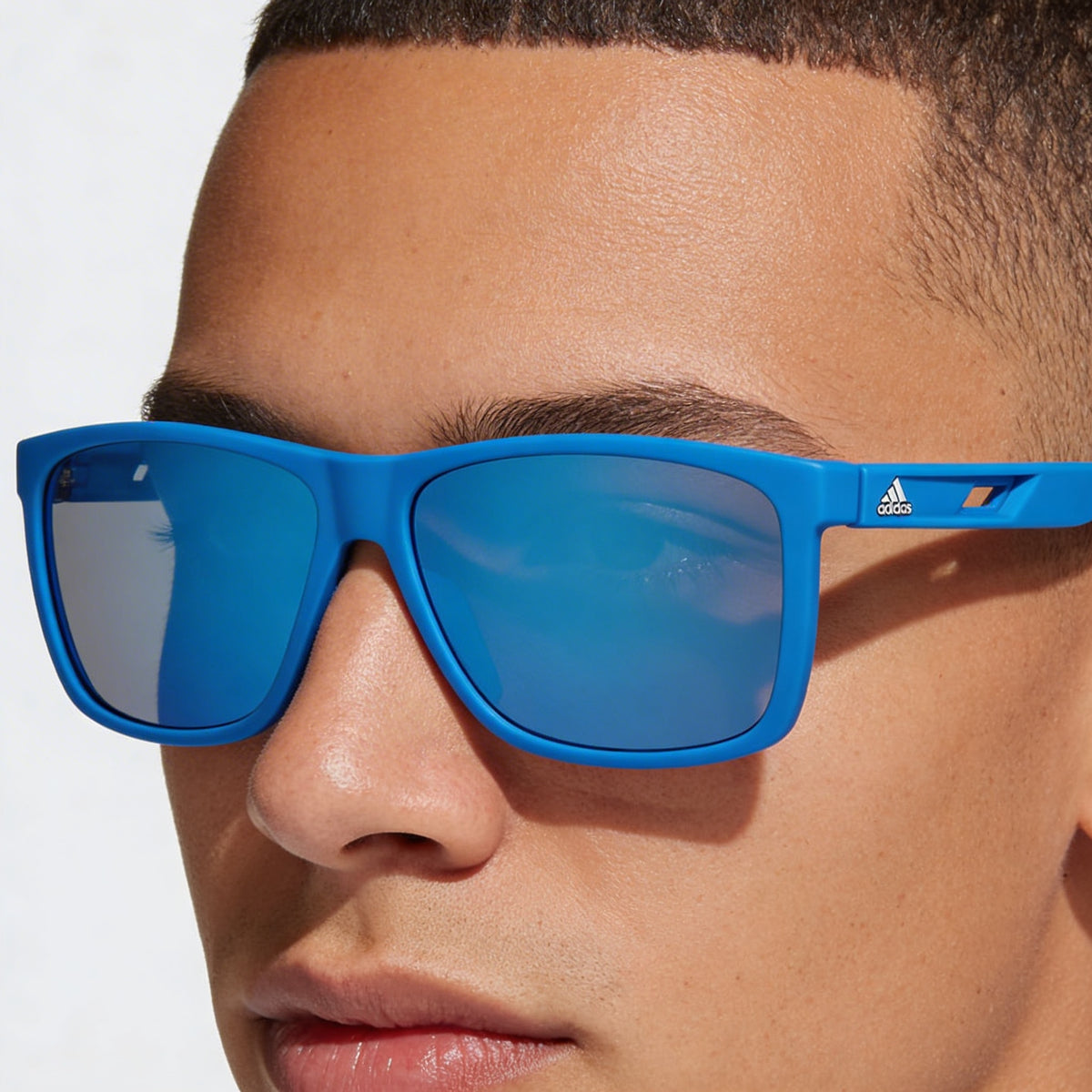 Adidas SP0067 Blue Rectangle Sunglasses for Men, 60mm, Photo 4