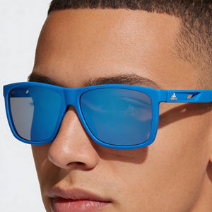 Adidas SP0067 Rectangle Sunglasses for Men — interior view, Non-Polarized lens detail