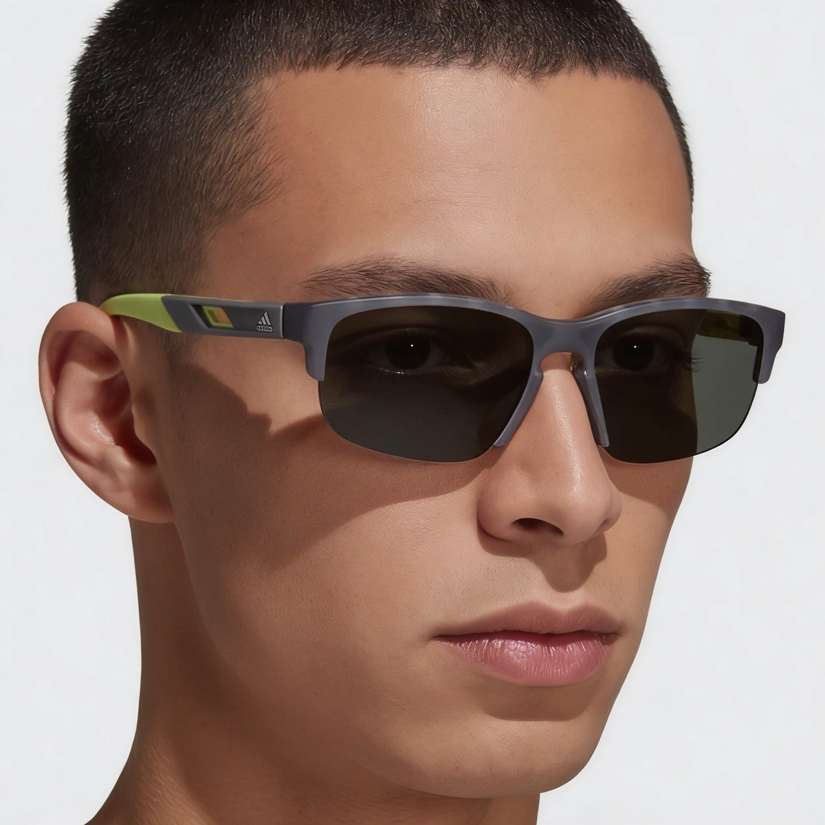 Gafas de sol rectangulares polarizadas adidas Sp0068 para hombre, 57 mm, Photo 5
