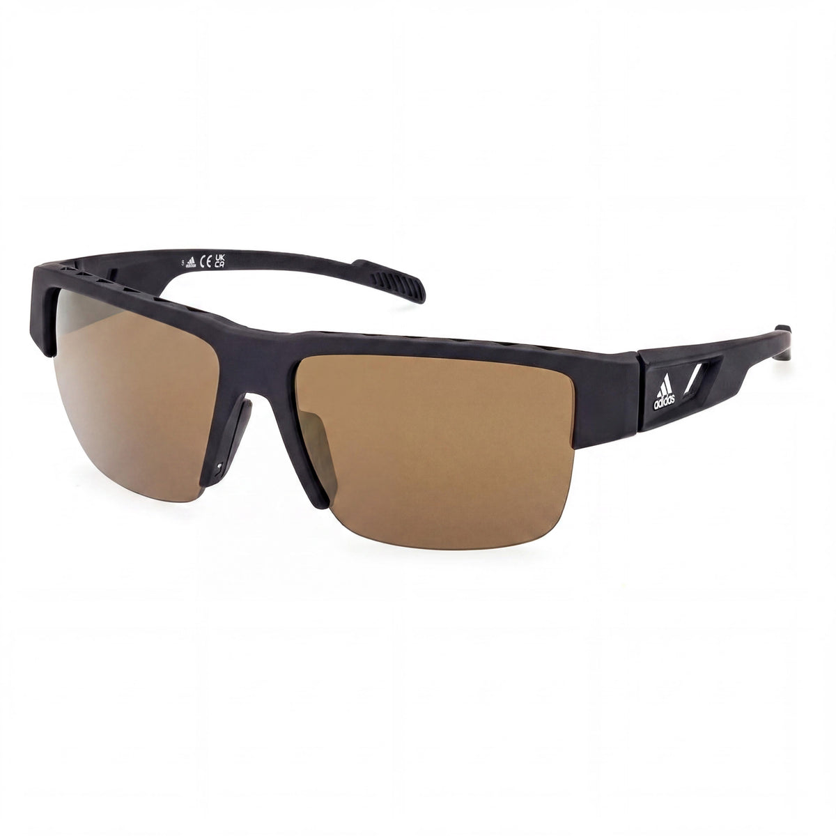 Gafas de sol polarizadas rectangulares Adidas SP0070 negras para hombre, 68mm, Photo 1