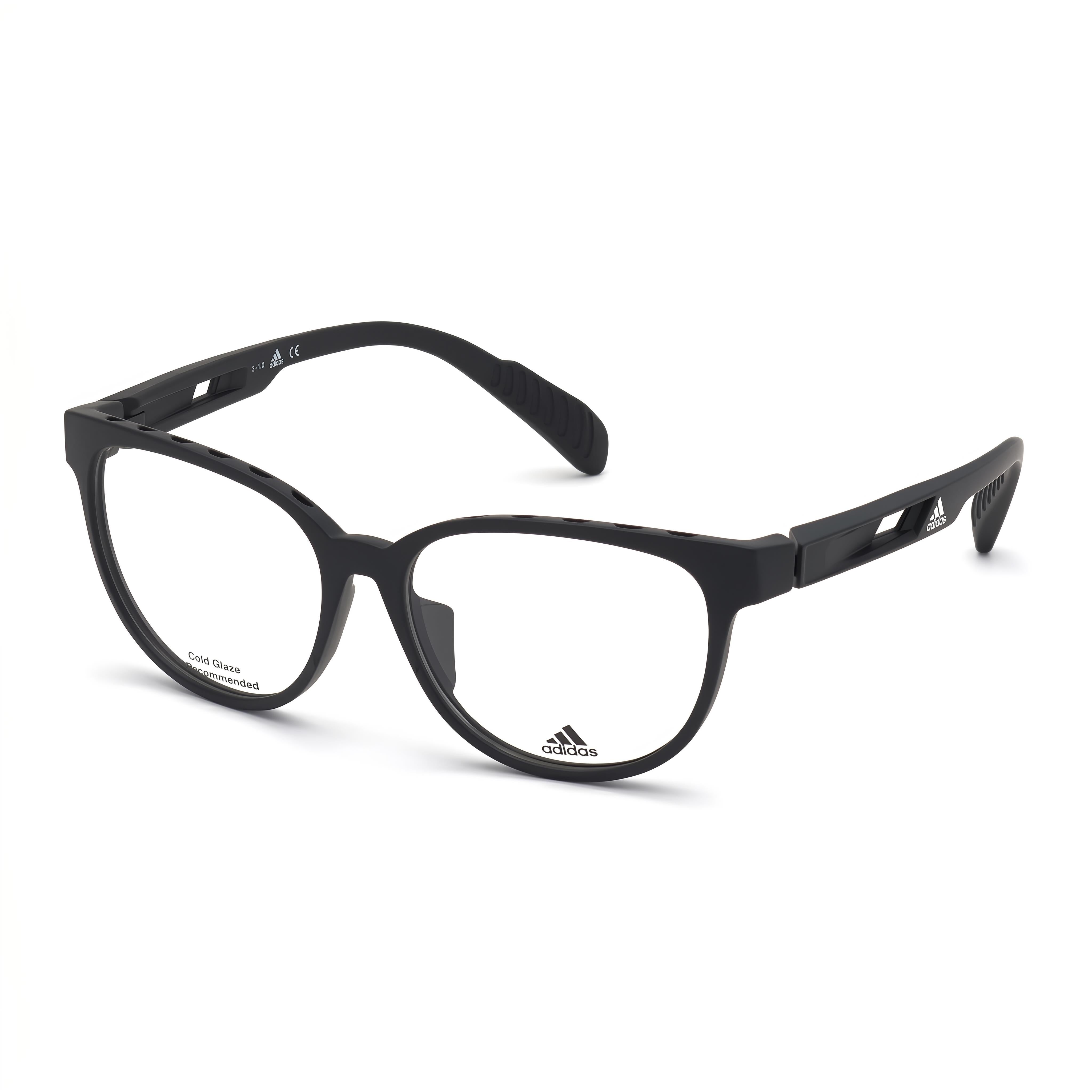 Adidas Sp5001 Gafas de Mujer Cat Eye Negro Mate, Plástico 51mm, Photo 1