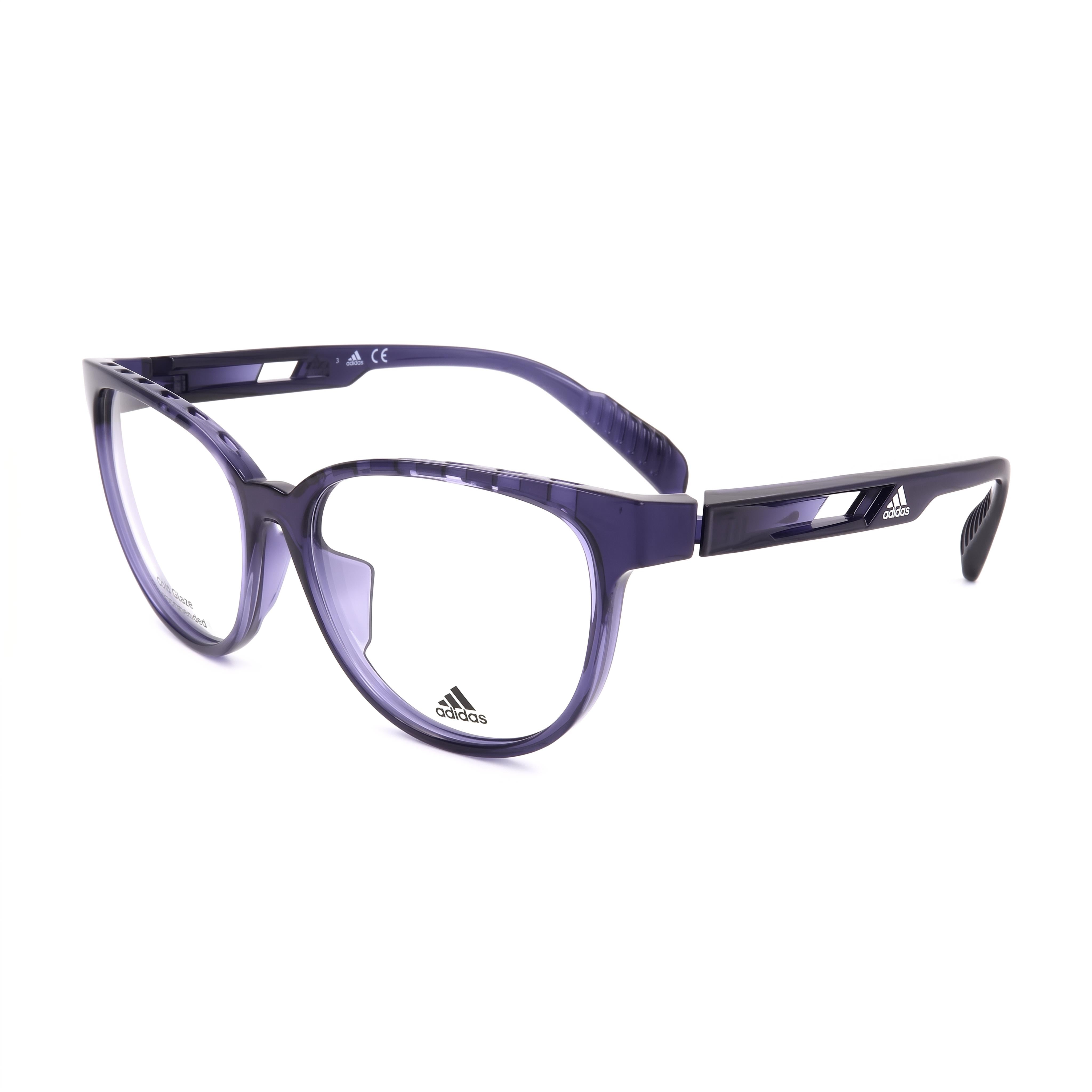 Gafas Ovaladas Brillantes Moradas Adidas Sp5001 para Mujer, Plástico, 55mm, Photo 1
