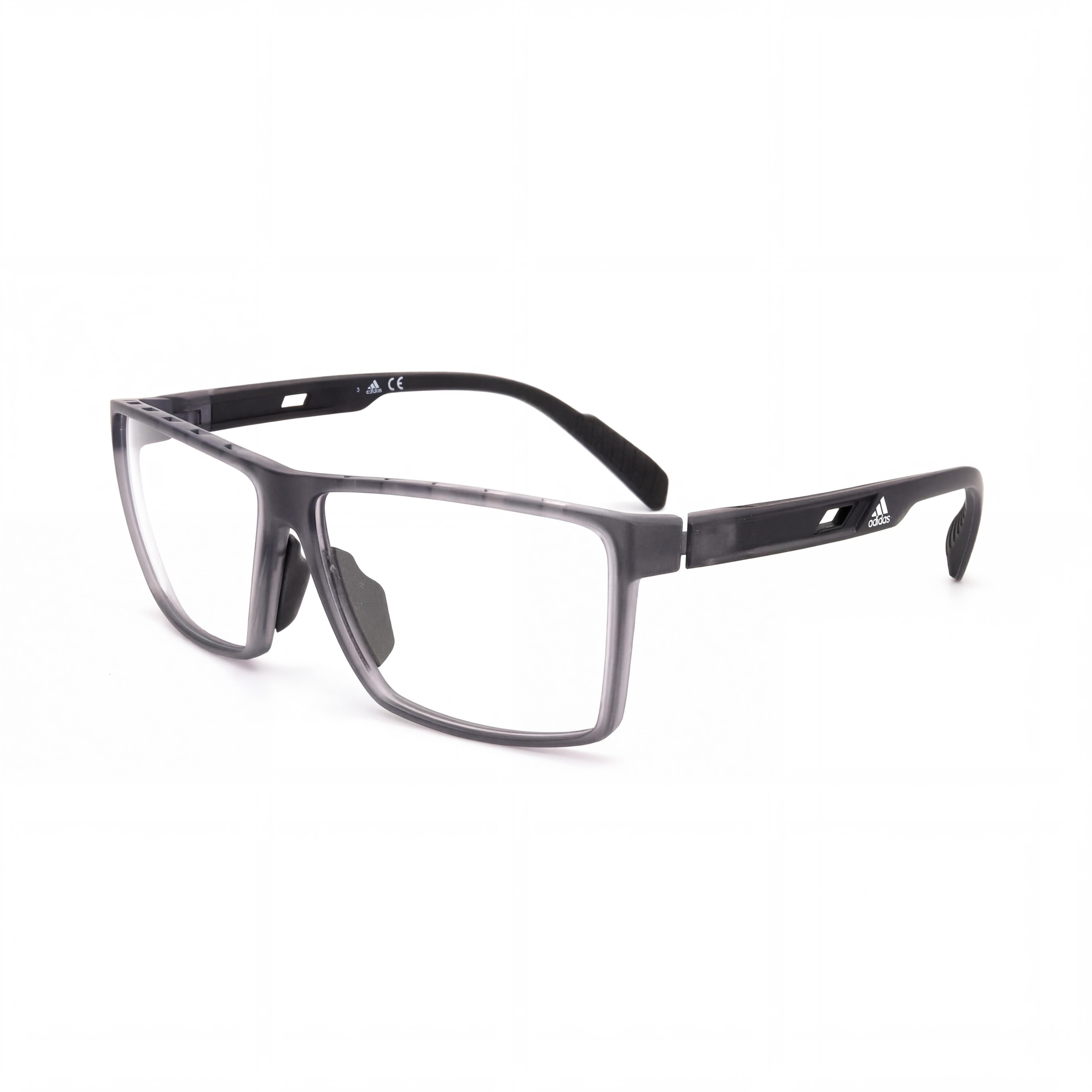 Adidas SP5007 020 60 Grey Rectangle Eyeglasses for Men, Photo 1