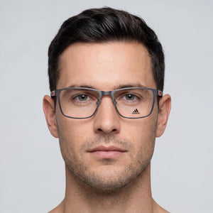 Adidas Sp5021 Rectangle Eyeglasses for Men — interior view, Polycarbonate demo lenses