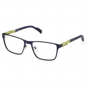Adidas SP5021 Blue Rectangle Eyeglasses for Men, Metal frame
