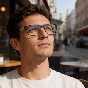Adidas SP5021 Blue Eyeglasses Men — lifestyle wear, office and reading