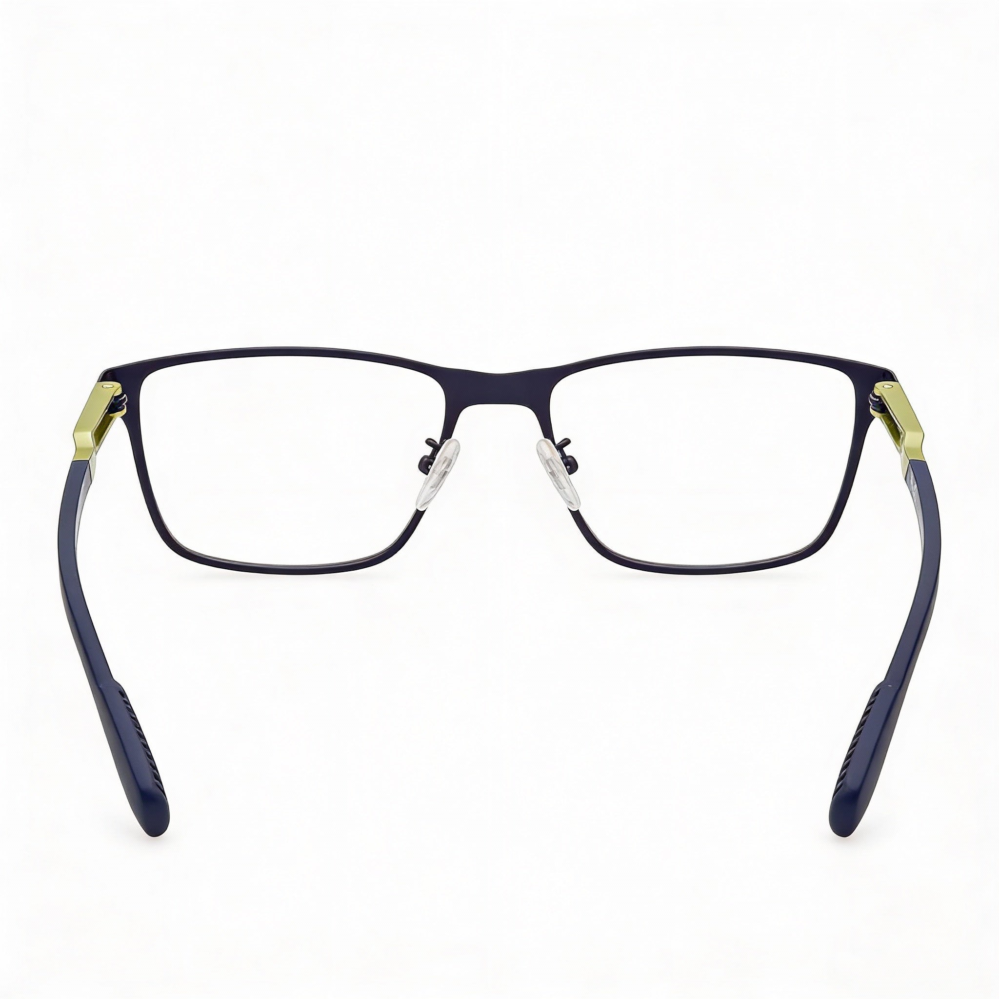 Adidas SP5021 Blue Rectangle Eyeglasses for Men, Metal, Photo 3