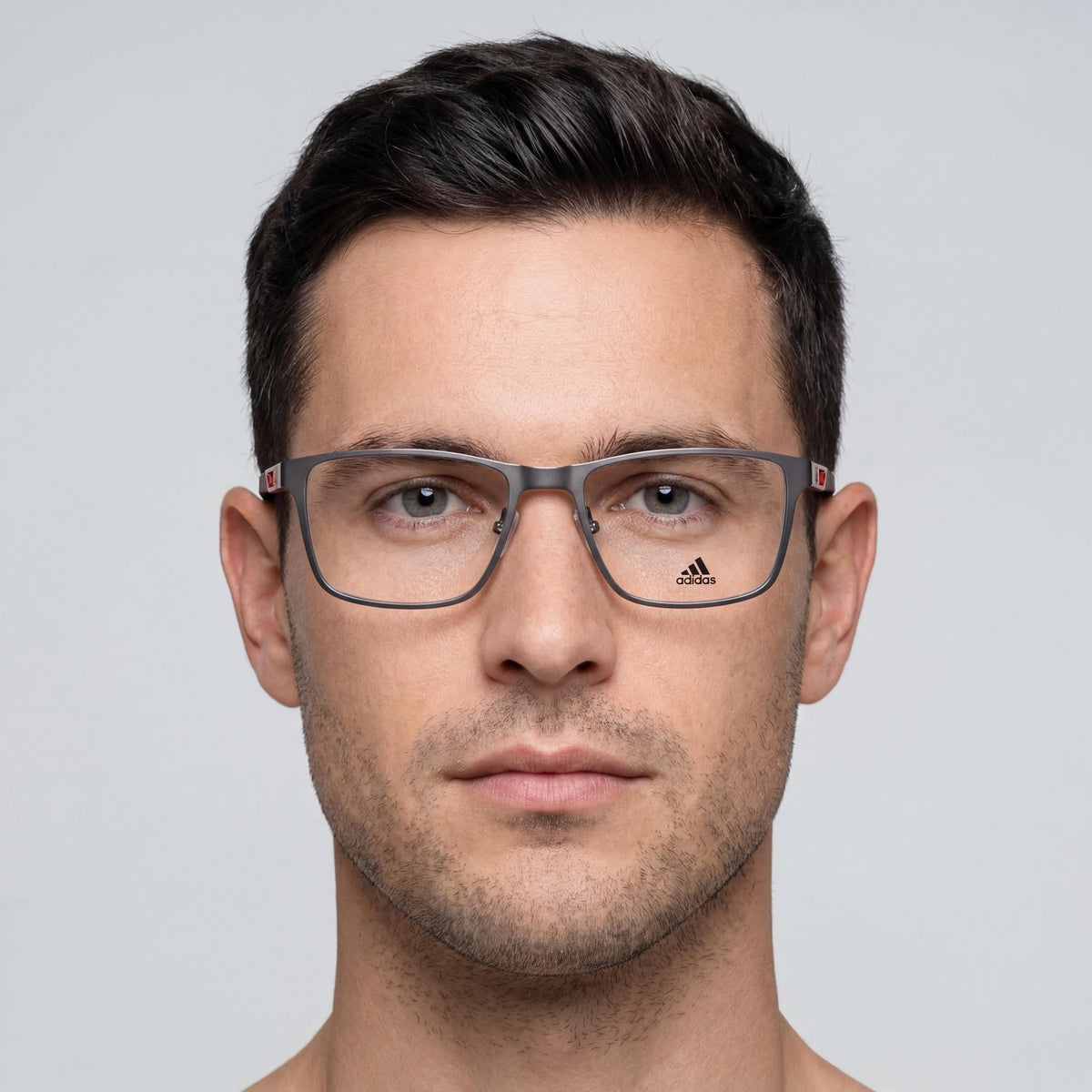 Adidas Sp5021 Gunmetal Rectangle Eyeglasses for Men, Photo 4