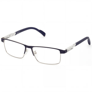 Adidas Sp5023 Blue Rectangle Eyeglasses for Men, Metal frame