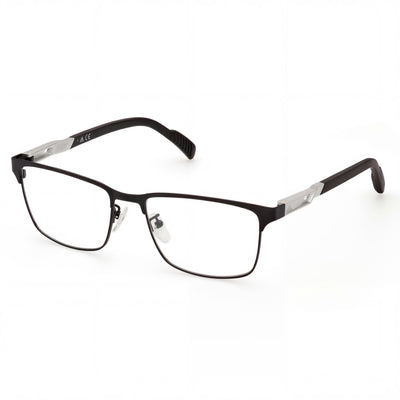 Adidas SP5024 Black Rectangle Eyeglasses for Men, Metal frame
