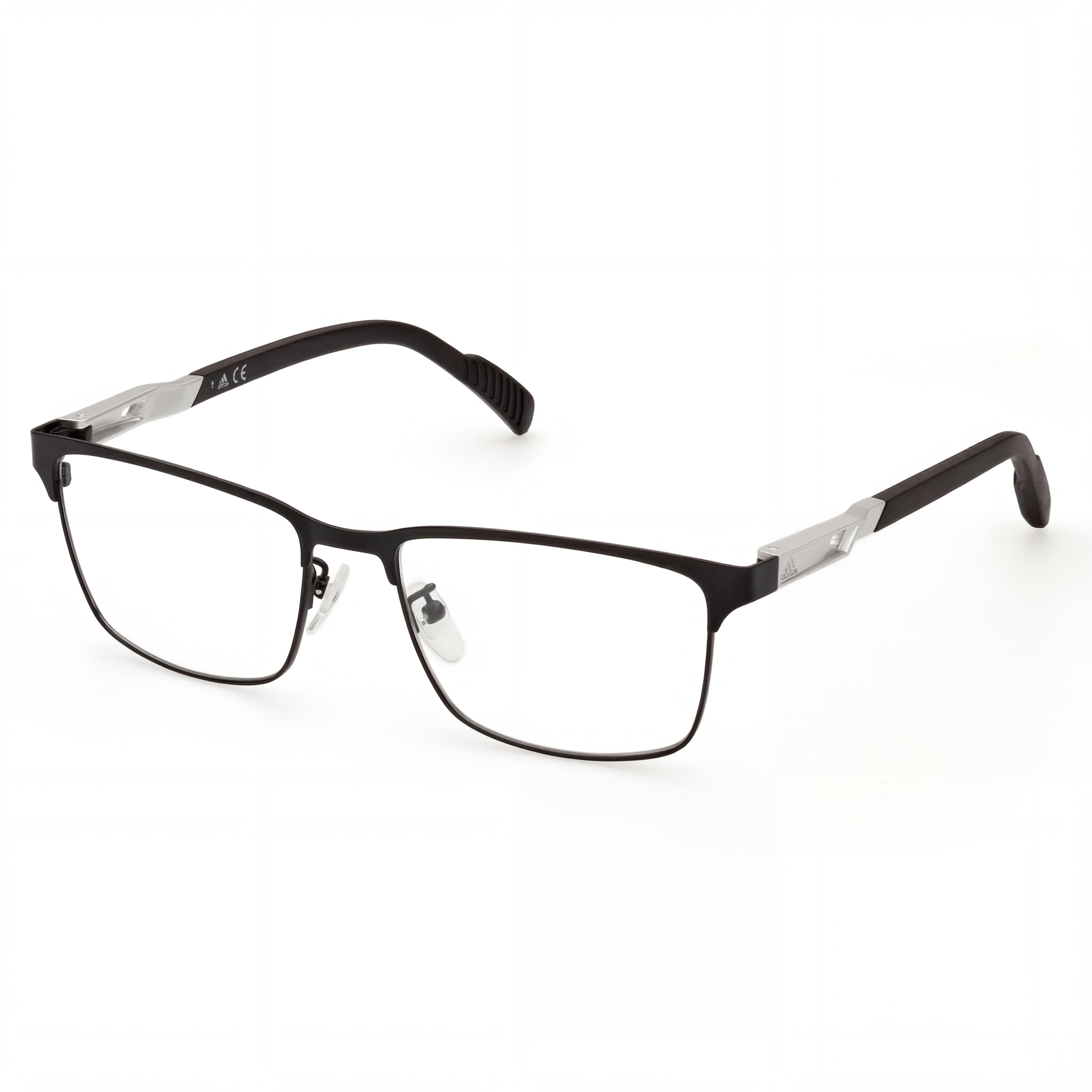 Adidas SP5024 Black Rectangle Eyeglasses for Men, Metal, Photo 1