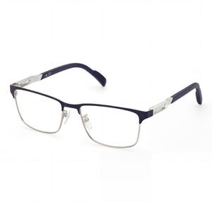 Adidas SP5024 Blue Rectangle Eyeglasses for Men, Metal frame