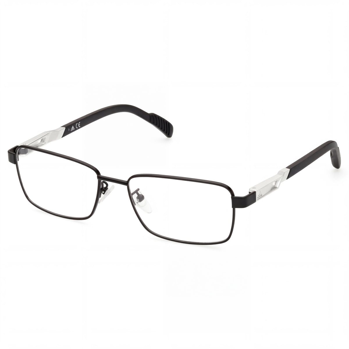 Adidas Sp5025 Matte Black Rectangle Eyeglasses for Men, 55mm, Photo 1