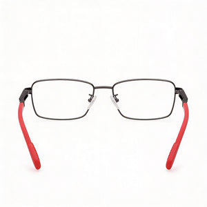 Adidas Sp5025 Rectangle Eyeglasses for Men — front view, Metal