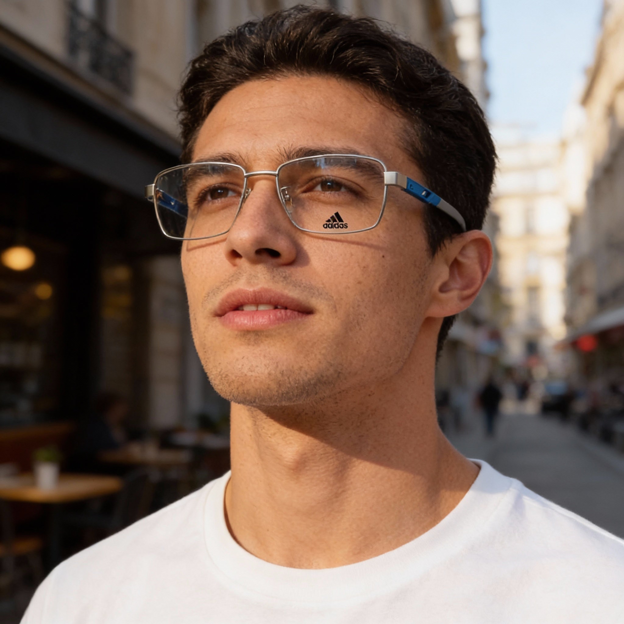 Gafas Adidas SP5025 Palladium Rectangulares para Hombre, Metal 55mm, Photo 4