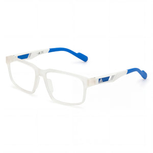 Adidas Sp5033 White Rectangle Eyeglasses for Men, Injected frame