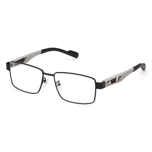 Adidas SP5036 Black Rectangle Eyeglasses for Men, Metal frame