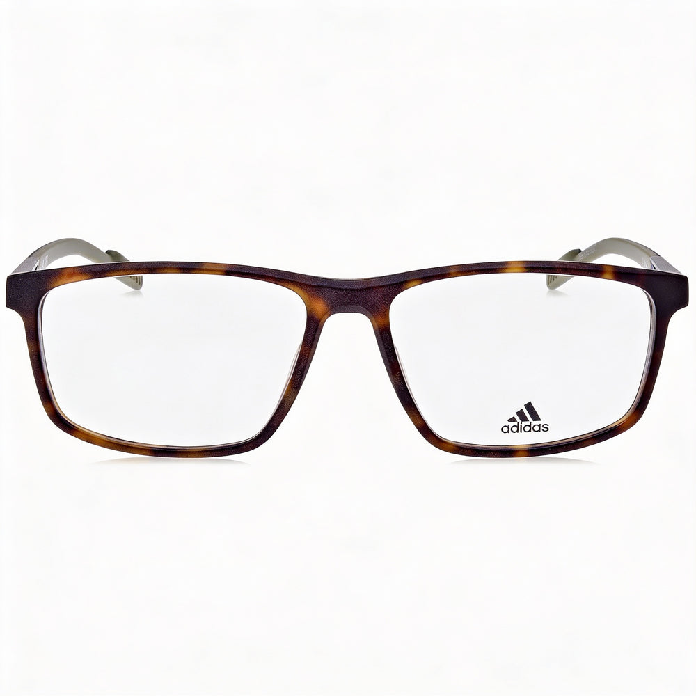 Adidas SP5043 Rectangle Eyeglasses for Men — front view, Plastic