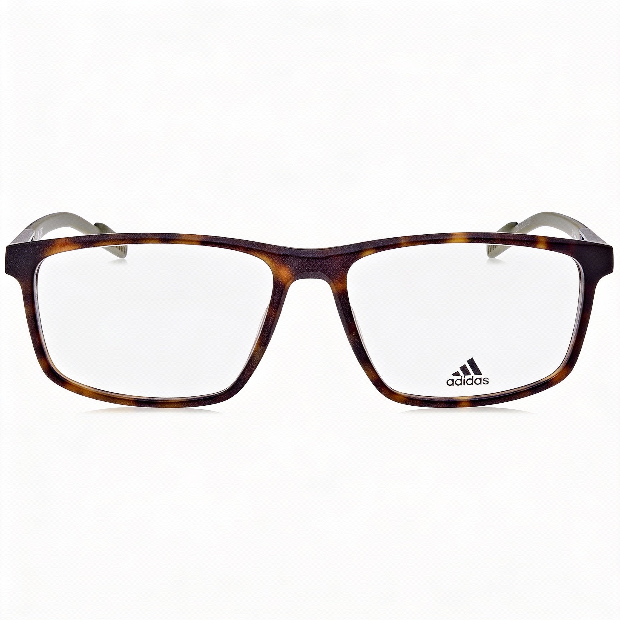 Adidas SP5043 Havana Rectangle Eyeglasses for Men, Plastic 55mm, Photo 2