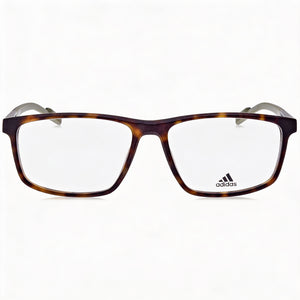 Adidas SP5043 Rectangle Eyeglasses for Men — front view, Plastic