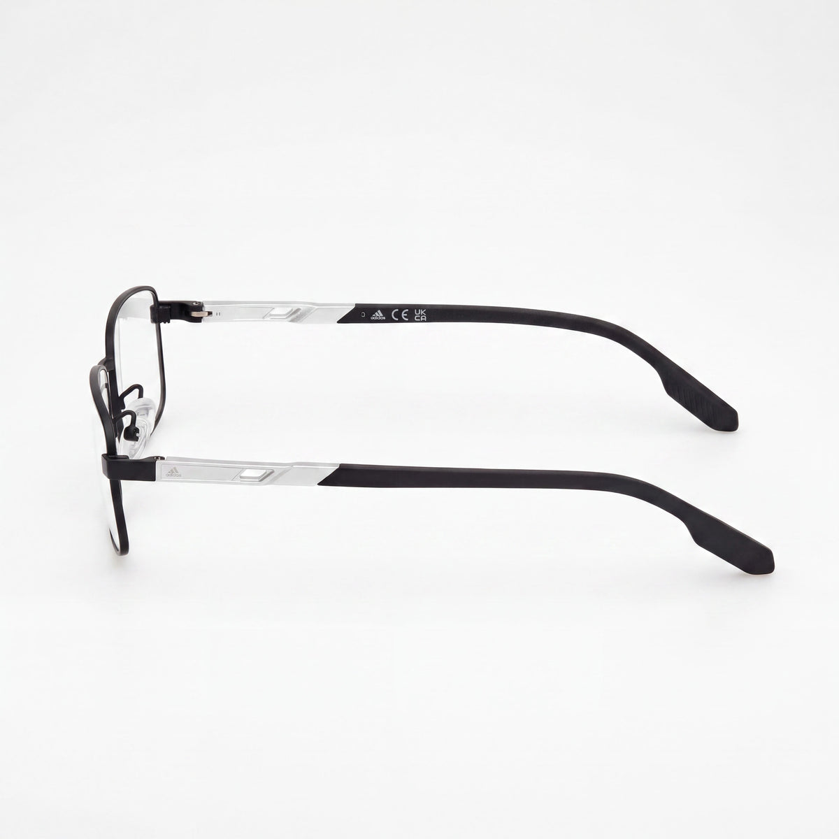 Adidas SP5085-H Matte Black Rectangle Eyeglasses Unisex, 55mm, Photo 3