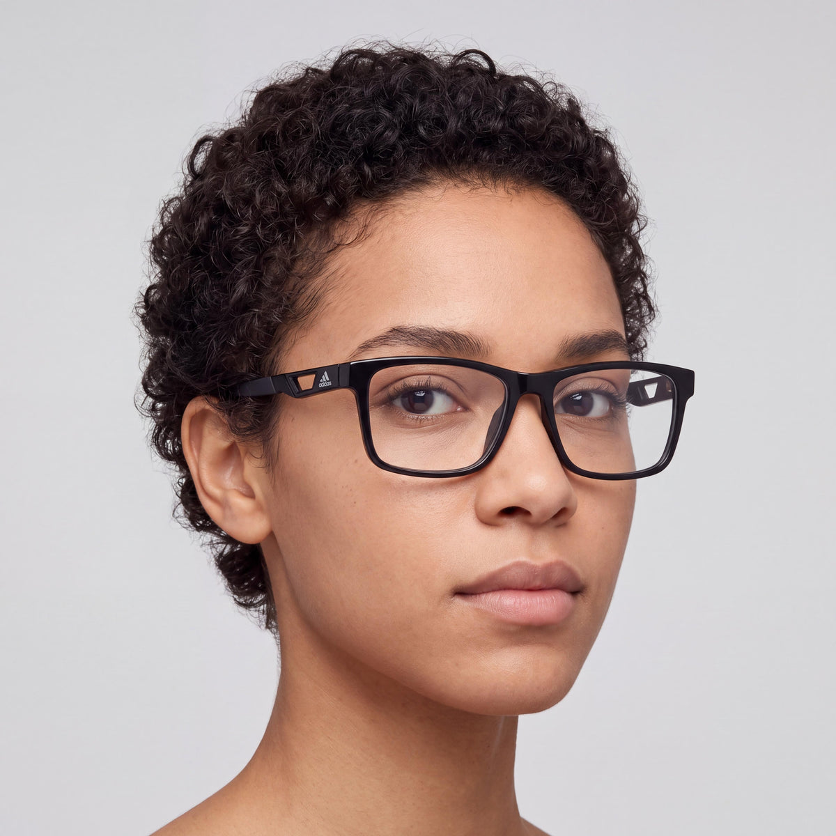Adidas Sp5089-h Black Rectangle Eyeglasses Unisex, 55mm, Photo 5