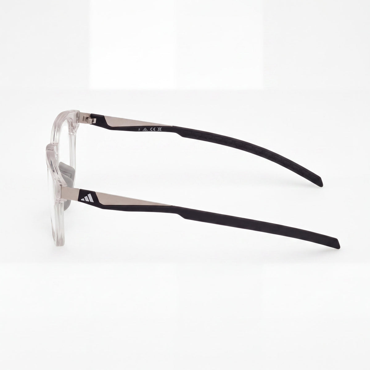 Gafas graduadas rectangulares Adidas SP5100 026 Crystal para mujer, 50 mm, Photo 2