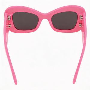 Alexander McQueen am0434s-30014633-004 Cat Eye Sunglasses Women — side view, Non-Polarized Pink Grey lens