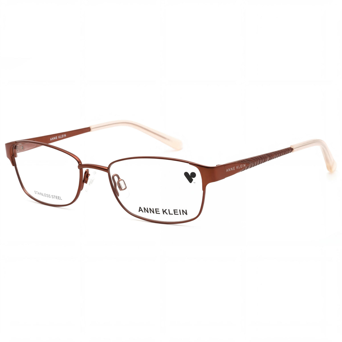 Anne Klein Ak5048 Mocha Rectangle Eyeglasses for Women, Metal 49mm, Photo 1