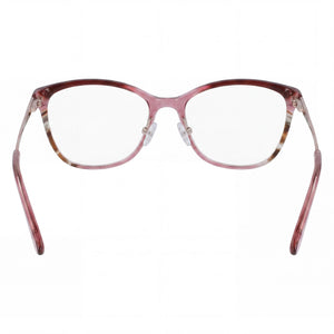 Anne Klein Ak5090 Cat Eye Eyeglasses Men — side view, Pink Metal temples