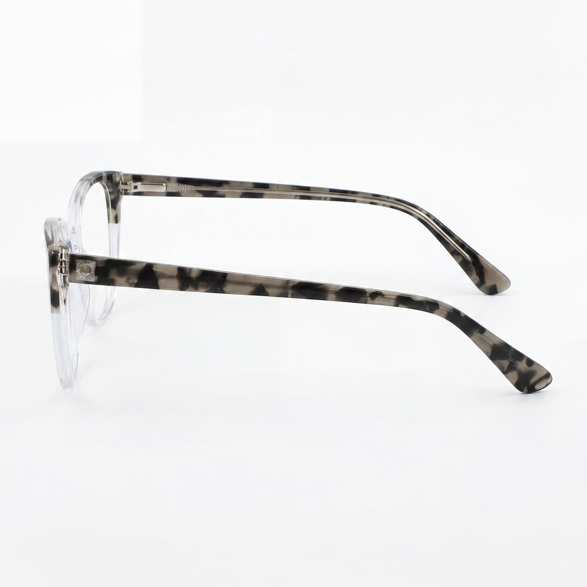 Anne Klein Ak5092 Grey Crystal Cat Eye Eyeglasses Unisex, Metal, Photo 3